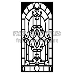 Ornamental Decorative Screen Panel Laser Cut Template