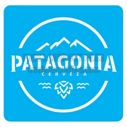 Patagonia Style Circle Logo Stencil, Laser Cut Template