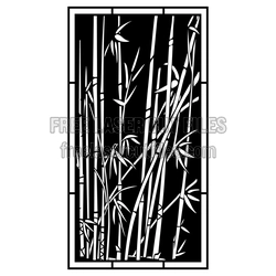 Bamboo Tree Decorative Laser Cut Screen Panel