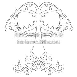 Celtic Tree Knot Design, Ready to Cut Laser File
