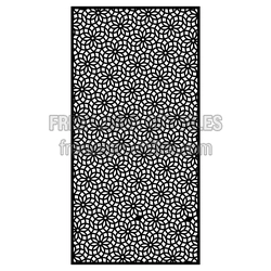 Decorative Floral Door Screen Pattern Ready to Cut