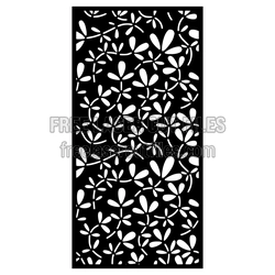 Floral Decorative Panel Pattern for Doors, Windows, and Screens