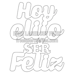 Hey, Happy Easter Laser Cut Phrase Design