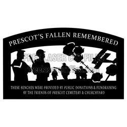 Prescot Fallen Remembered Soldiers Scene Remembrance Sign