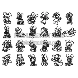 Baby Character SVG Bundle for Laser Cutting Projects