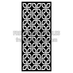 Decorative Geometric Screen Panel Pattern, Laser Ready File