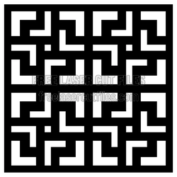 Decorative Geometric Screen Panel Ready to Cut