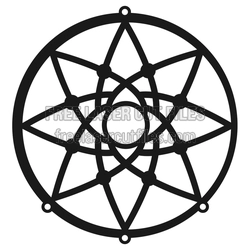 Dream Catcher Laser Cut File, Free Decorative Circle Design
