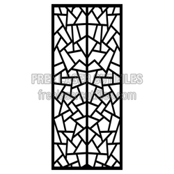 Geometric Decorative Panel Laser Cut Pattern, Ready to Cut