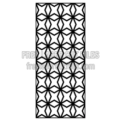 Geometric Star Pattern Laser Cut Screen Panel