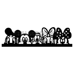 Mickey Mouse Clipart Laser Cut Design, Ready to Cut