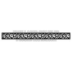 Ornamental Floral Screen Panel Laser Cut Design