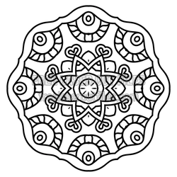 Sacred Layered Mandala Design for Laser Cutting
