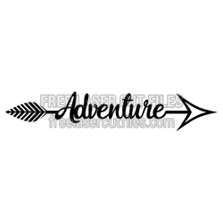 Adventure Arrow Sign Laser Cut File, Ready to Cut Decor