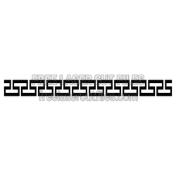 Decorative Greek Key Screen Pattern for Laser Cutting