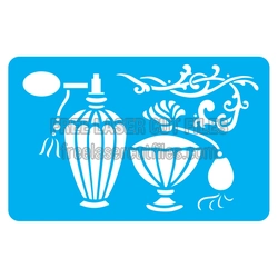 Decorative Lamp Stencil Design for Laser Cutting