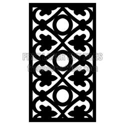 Ornamental Decorative Screen Panel Laser Cut Template