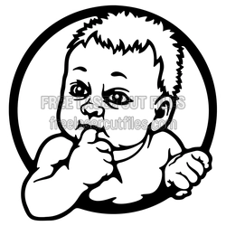 Baby on Board Clipart Laser Cut Design, Ready to Cut