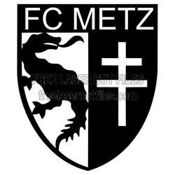 FC Metz Soccer Crest SVG Cut File for DIY Decor