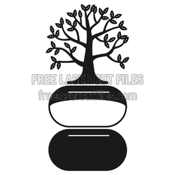 Laser Cut Jewelry Organizer Tree Stand, Free Download