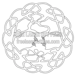 Celtic Tree of Life Circle Design, Laser Cut File