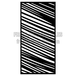 Decorative Geometric Door Panel Screen Pattern, Laser Ready
