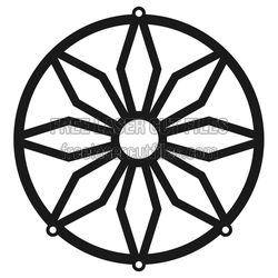 Dream Catcher Laser Cut File, Mandala Style Decorative Panel