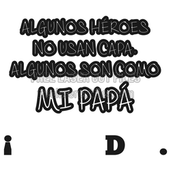 Feliz Día Papa Quote Sign with Stars, Laser Cut File