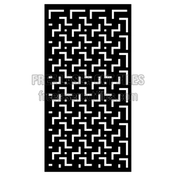 Geometric Laser-Cut Screen Panel Template, Ready to Cut