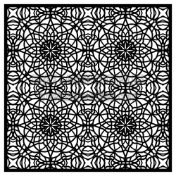 Ornamental Geometric Screen Pattern Ready to Cut