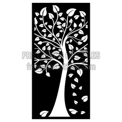 Elegant Tree Decorative Panel Laser Cut Design