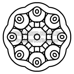 Sacred Geometric Mandala Laser Cut File, Ready to Cut