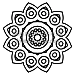Sacred Lotus Mandala Laser Cut File, Ready to Cut