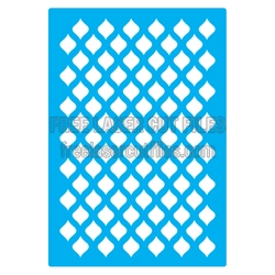 Decorative Geometric Panel with Diamond Cutout Pattern