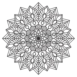 Layered Floral Mandala Laser Cut Design, Ready to Cut