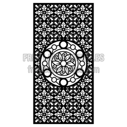 Ornamental Decorative Door Panel Laser Cut Design