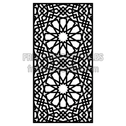 Geometric Decorative Panel Laser Cut Pattern, Ready to Cut