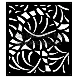 Ornamental Floral Panel Laser Cut File for DIY Decor