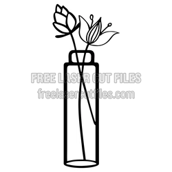 Flower Vase Decor Pot Ready to Cut Laser File
