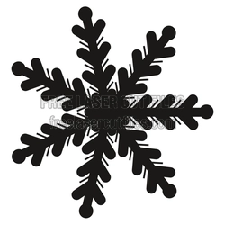 Layered Snowflake Laser Cut File for Winter Christmas Decor