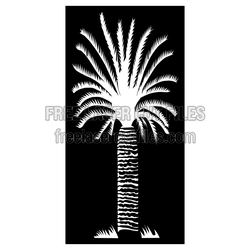 Palm Tree Decorative Panel Laser Cut Pattern