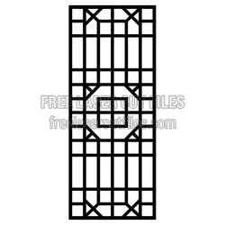 Decorative Geometric Screen Panel Laser Cut File