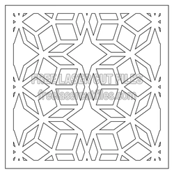 Geometric Lattice Panel Laser Cut Design, Ready to Cut