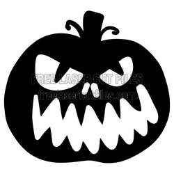 Spooky Jack-O'-Lantern Pumpkin Halloween Cut File