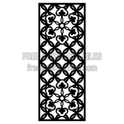 Decorative Floral Screen Panel Laser Cut Pattern