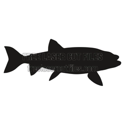 Great White Shark Silhouette Laser Cut File, Ready to Cut