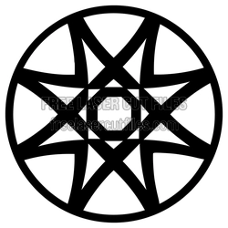 Layered Mandala Star Pattern Ready to Cut