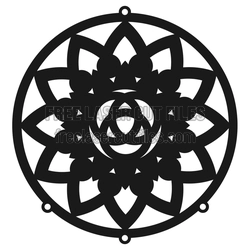 Mandala Dream Catcher Laser Cut File, Ready to Cut