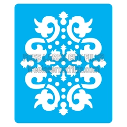 Ornamental Floral Stencil Design, Laser Ready for Craft Projects