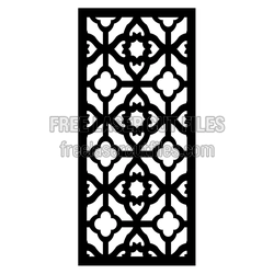 Ornamental Geometric Panel Laser Cut File, Ready to Cut